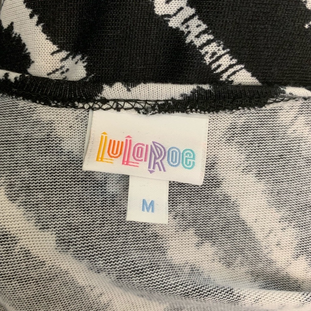 Medium LuLaRoe Joy - Black and White Zebra - Picture 3 of 4